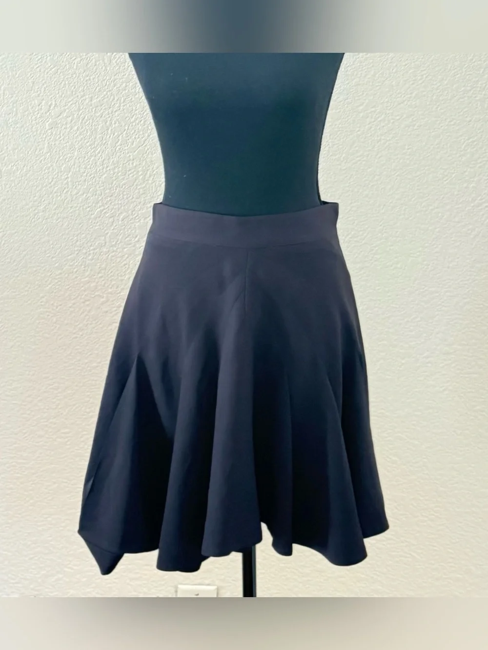 Rare Vintage Cue : Dion Lee 100% Silk Architectural Pleated Mini Skirt US 6